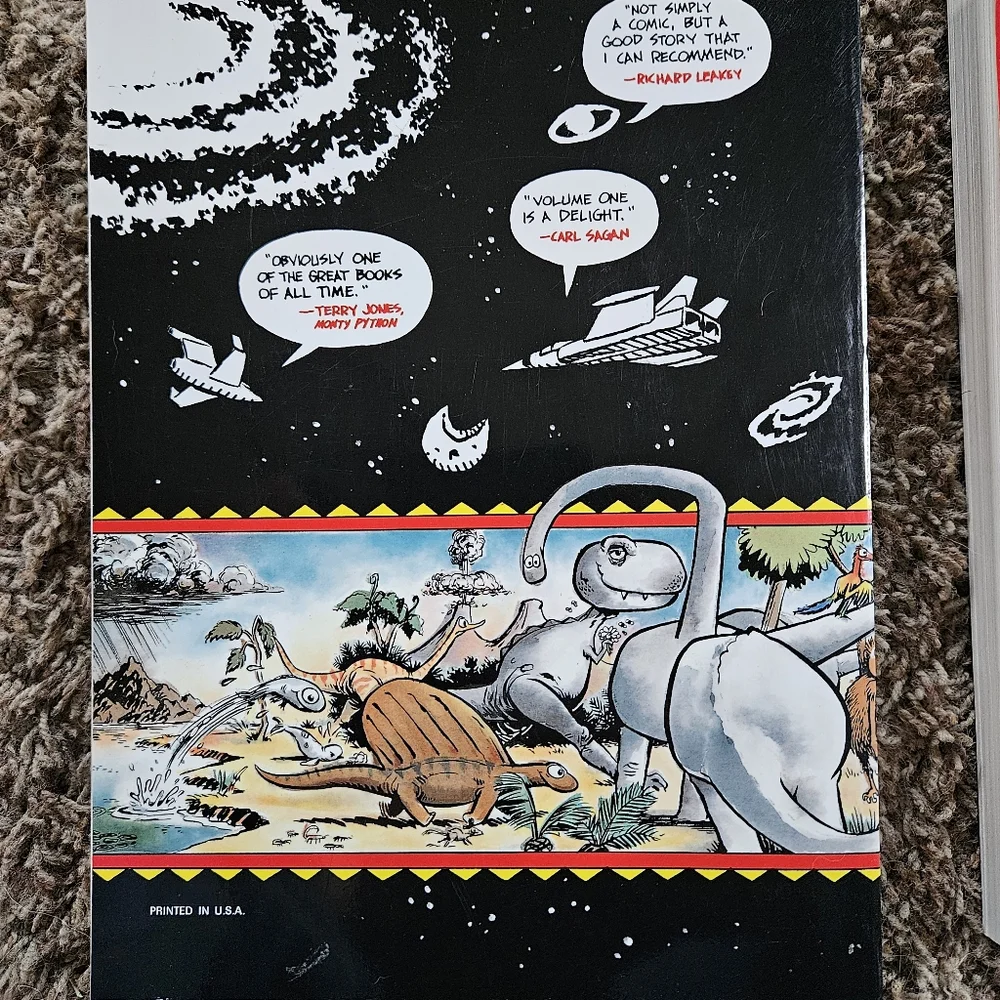 THE CARTOON HISTORY OF THE UNIVERSE & UNIVERSE II Book Set by Larry Gonick